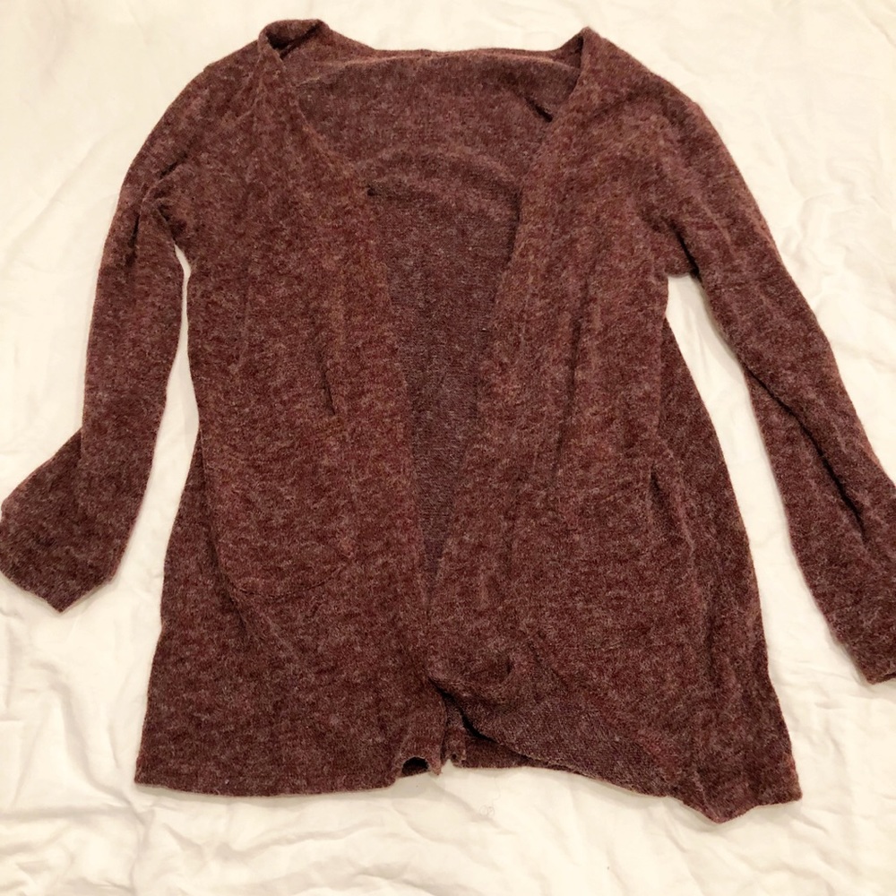 Burgundy Cardigan